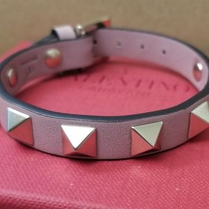 Valentino Garavani Rockstud Small Leather Bracelet